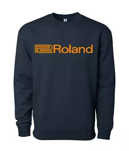 Roland Sweatshirt - Logo Electronic Music Equipment keyboard synth Boss Rhodes - Picture 1 of 4