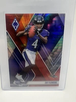 2023 Panini Phoenix Zay Flowers #108 Rookie FIRE BURST 023/340 - Image 1 of 2