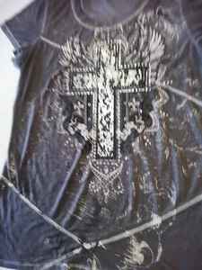 Maurices Studded Cross Graphic Tee~Size Large - Picture 1 of 5