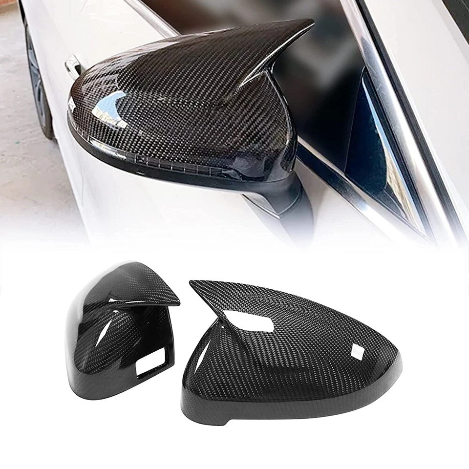Carbon Fiber Car Side Mirror Covers for Audi A4 B9 S4 RS4 A5 S5 RS5 17-22 — 第 1/4 张图片