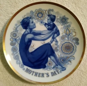 8" Vintage Mothers Day 1971 Collectors Plate Santa Clara - Picture 1 of 3