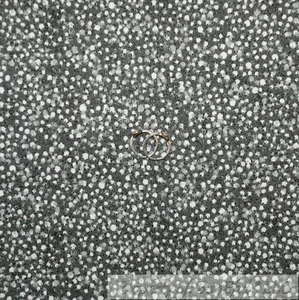 BonEful FABRIC FQ Cotton Quilt Gray Black B&W Polka Dot Blend Texture Stone Mask - Picture 1 of 12