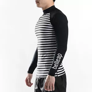 Costume da bagno uomo Belleap Rash Guard compressione manica lunga protezione UV 0505 - Foto 1 di 6