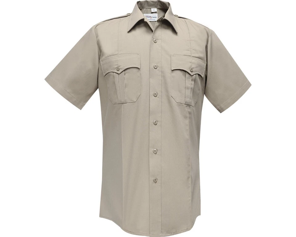 FLYING CROSS UD12000 URBAN DEFENDER SHORT SLEEVE SHIRT MENS 19.5 SILVER TAN 3XL - Image 1 of 1