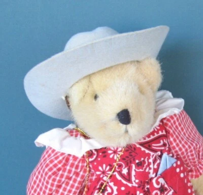 🐸Muffy VanderBear COWGIRL WILD WEST SHOW Oso de peluche con soporte NABCO DE COLECCIÓN 8" Foto 1 de 4