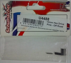 Schumacher U4488 12mm Hex Drive Pin Set Off Road New Free Shipping - Picture 1 of 2