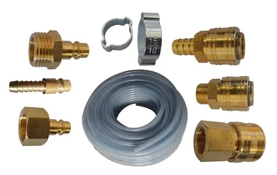 ADMIRAL Druckluftkupplung mit Schlauch und Zweiohrschelle