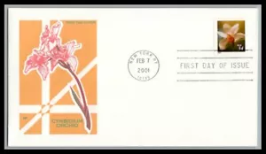 US FDC # 3489 34c Flowers HF HFddessed 2001, 9p3410 - Picture 1 of 1