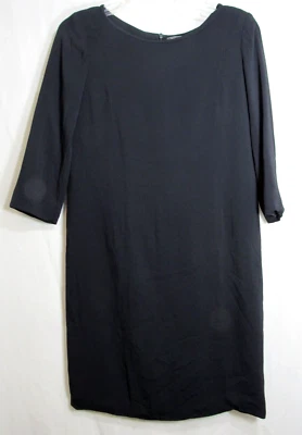 Vince Black Back Zip 3/4 Sleeve Lined Knee Length Dress Size 4 EUC - Image 1 of 3