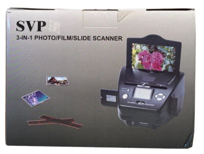 Photo Film Slide Scanner SVP 3 In 1 PS9700 USB or 5V Adapter 2.4 Inch LCD Screen - Image 1 of 4
