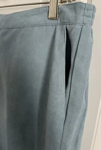 Alfred Dunner Blue Ladies Pants Polyester Slacks Flat Front Elastic Back 12P - Picture 1 of 7