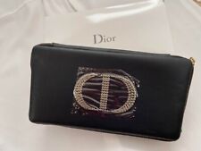 Christian Dior Vanity Pouch Novelty Ladies BLACK w/ MIROR vip gift 12×20×5cm