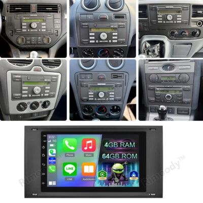 4+64G Für Ford Focus Transit Fiesta C Max Kuga Android 15 Autoradio GPS Carplay - Bild 1 von 4