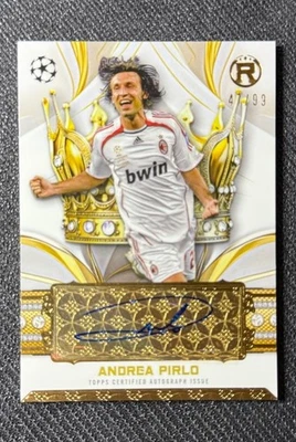 2024-25 Topps Reverence UEFA ANDREA PIRLO Auto 47/99 Crowned Legend #CLA-AP 🔥 - Image 1 of 4