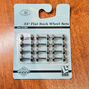 Walthers Proto 2000 HO 33" Set di Ruote in Metallo con Schienale Piatto (Confezione da 12) 21258 RICAMBI - Foto 1 di 2