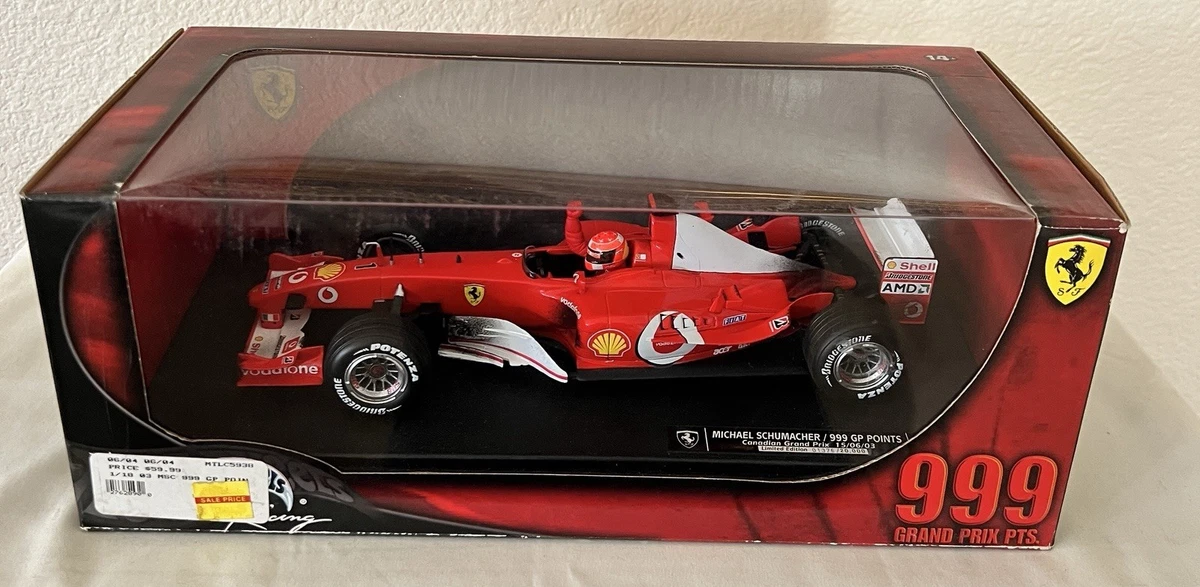 Michael Schumacher Ferrari 1:18 Scale Diecast Formula 1 Cars for