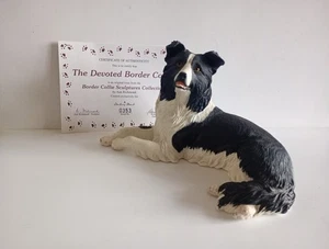 Danbury Mint The 'Devoted Border Collie' Sculptures Collection With COA. - Picture 1 of 9