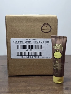 12 units box Sun Bum Original SPF 30 Sunscreen Lotion,  exp 02/27 - Image 1 of 2