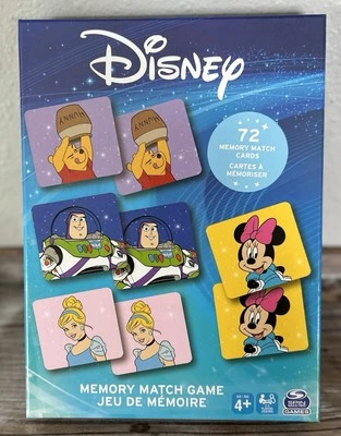Disney Matching Game, 72 Memory Cards, Ages 4+, 2-4 Players, BNIB Sealed - Image 1 of 4