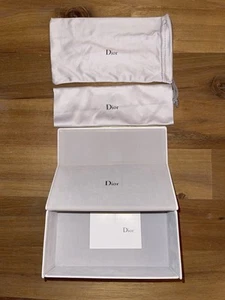 (3) CHRISTIAN DIOR White HARD CASE EYEGLASSES/SUNGLASSES Magnetic Closure - Picture 1 of 20
