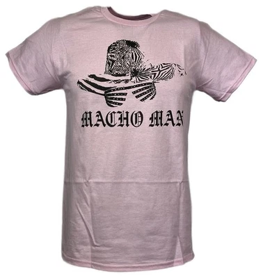 Camiseta Macho Man Randy Savage Sombrero Gafas Rosa Foto 1 de 4