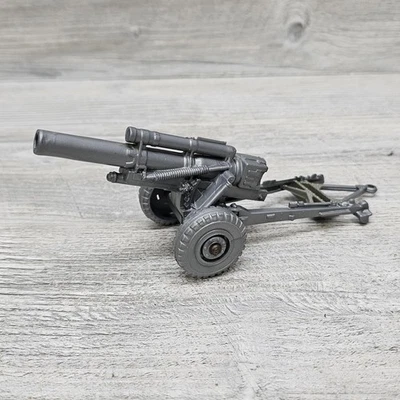 Marx Battleground Artillery Cannon Field Gun Howitzer Gray Plastic Accessory - Image 1 of 4