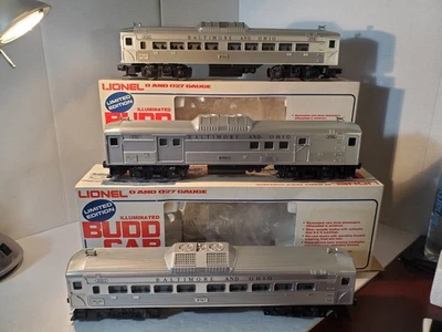 Vintage 1977 Lionel 6-1766 Baltimore & Ohio 3 Car Budd Set 8768-8766-8767 LNIOB - Image 1 of 4