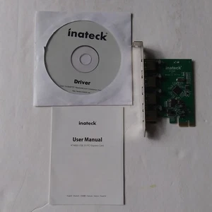 Inateck KT4005 USB 3.0 PCI Express Card 4 Ports + Driver CD & User Manual - Picture 1 of 10