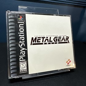 Metal Gear Solid (PlayStation 1 PS1) Game and Case Tested Working