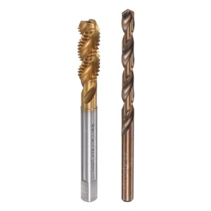 M8x1,25 Spiral-Nutengewindebohrer 6,8 mm Bohrer Kobalt Schnellarbeitsstahl titanbeschichtet - Bild 1 von 6