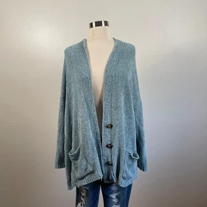 Wild Fable • türkisfarbene Strickjacke mit Knopfleiste Damen Small S - Bild 1 von 7