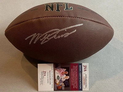 TENNESSEE TITANS WILL LEVIS AUTOGRAPH WILSON NFL SUPER GRIP FOOTBALL JSA CD05081 - Image 1 of 3