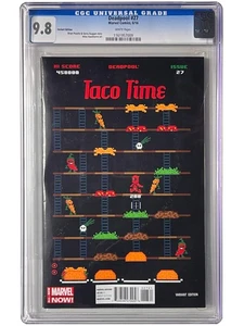 Deadpool #27 CGC 9.8 1:100 Original TACO TIME Matthew Waite Variante Rarität Hommage - Bild 1 von 1