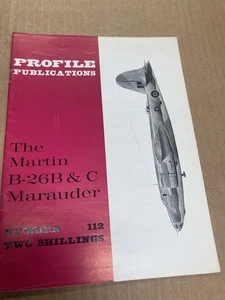 Profile Publications #112 MARTIN B-26B-C MARAUDER WWII Airplane RAY WAGNER - Picture 1 of 2