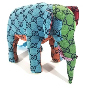 GUCCI 670233 GG Decorative Animal Doll interior Plush Doll fabric Multicolore - Picture 1 of 10
