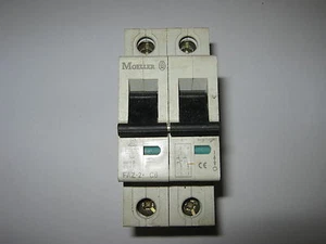MOELLER FAZ-2 C6 6 AMP DOBLE POLO MCB DISYUNTOR - Imagen 1 de 1