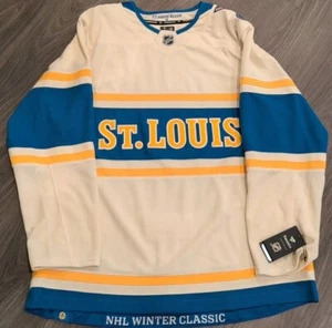 NWT Fanatics Premium St. Louis Blues Winter Classic Jersey Size 54 - Picture 1 of 3