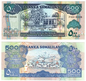 2006 Somaliland banknote 500 Shillings P6f UNC - Picture 1 of 1