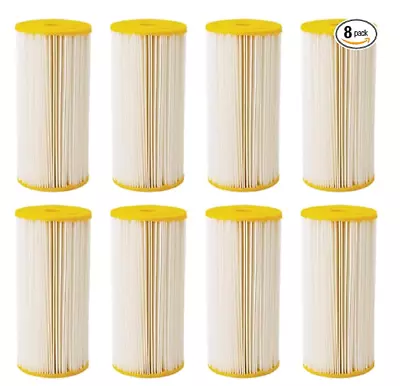Pack Of 8 Pentair Pentek ECP50-BB Big Blue Sediment Water Filters, 10"X4.5" - Image 1 of 4