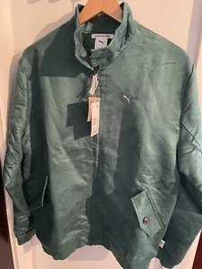 PUMA MMQ Macht's Mit Qualitat HARRINGTON JACKET GREEN VINE 537993 37 SIZE M - Picture 1 of 6