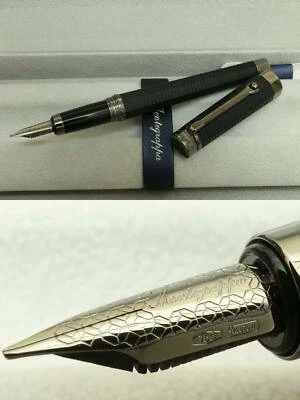 Montegrappa "NEROUNO LINEA" Füller NIB 18 Karat Gold M Schwarz eVp 535€ - Bild 1 von 4
