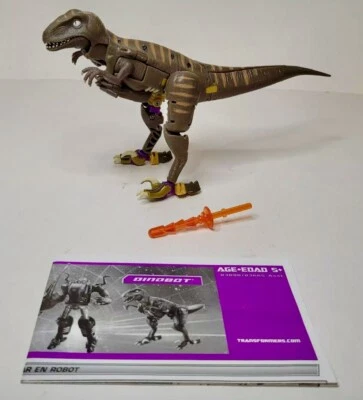 TRANSFORMERS CHUG DELUXE CLASS DINOSAUR UNIVERSE DINOBOT 100% COMPLETE + MANUAL - Image 1 of 4