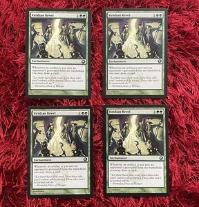 4 x Magic The Gathering Magic The Gathering Viridian Revel Scars of Mirrodin poco común como nuevo - Imagen 1 de 2