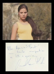 Ornella Muti - Italian actress - Rare signed guestbook page + Photo - 80s - COA - Picture 1 of 4