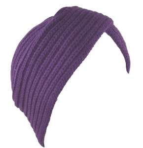 Turbante sombrero cubierta para la cabeza invierno sombrero tejido gorro púrpura - Imagen 1 de 1