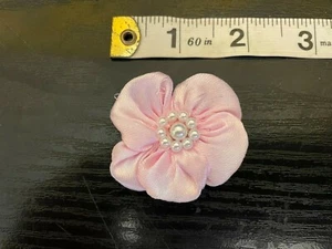 LGE PINK MAGNET/MAGNETIC HAIR BOW ACCESSORY 4 REBORN/FAKE BABY DOLL - Picture 1 of 1