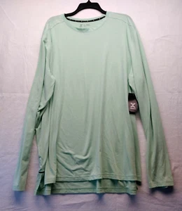 Xersion Run Shirt Mens 2XL Mint Green Stretch Active Long Sleeve Pullover - Picture 1 of 5
