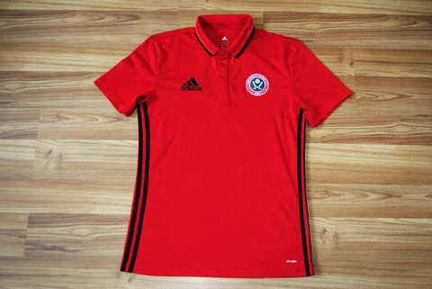 SHEFFIELD UNITED FC 2016-2017 SHIRT JERSEY TRAINING POLO ADIDAS SIZE MENS SMALL Cover