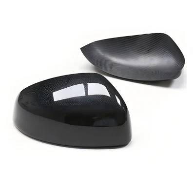 Cubierta de espejo retrovisor lateral de fibra de carbono seca adhesiva para Nissan 370Z 08-19 Foto 1 de 4