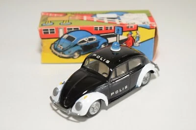 A6 1:43 TEKNO DANMARK 819 VW VOLKSWAGEN BEETLE POLIS POLICE VN MINT BOXED RARE - Photo 1/4